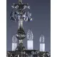 Candelabru Alama, Cristale, Bohemia, E14, L301041CE 8006, Crystal