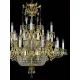 Candelabru Alama, Cristale, Bohemia, E14, L301059CE, Crystal