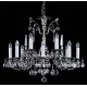 Candelabru Alama, Cristale, Bohemia, E14, L301061CE nickel antique, Crystal