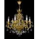 Candelabru Alama, Cristale, Bohemia, E14, L301066CE, Crystal