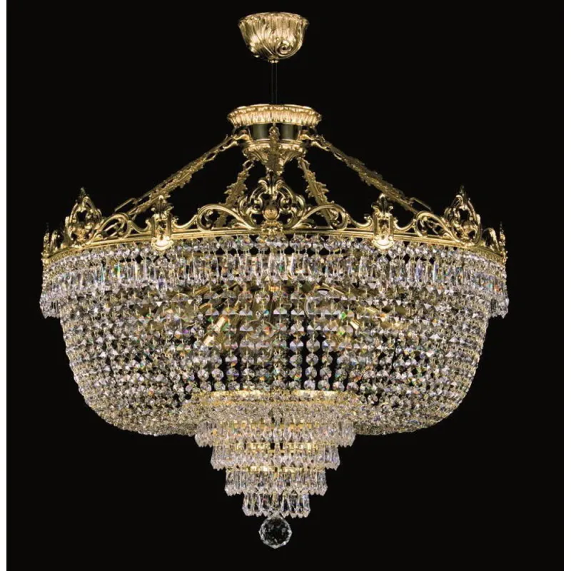 Candelabru Alama, Cristale, Bohemia, E27, L301074CLN, Crystal