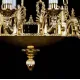 Candelabru Alama, Cristale, Bohemia, E14, L301085, Crystal