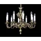 Candelabru Alama, Cristale, Bohemia, E14, L301091, Crystal