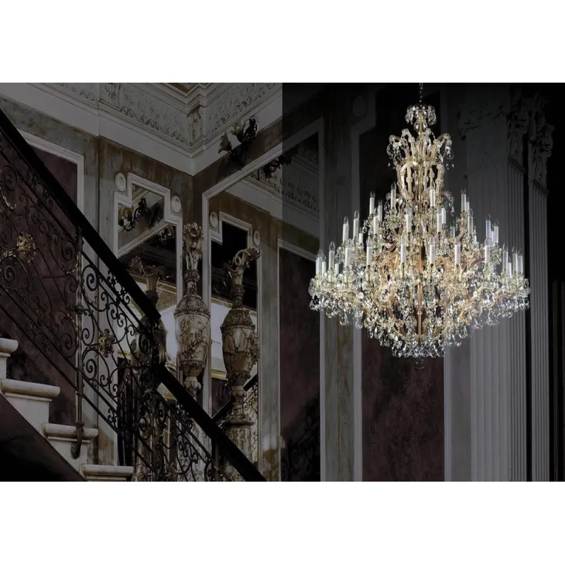 Candelabru Cristale, Maria Theresa, Bohemia, E14, L401003CL, Crystal