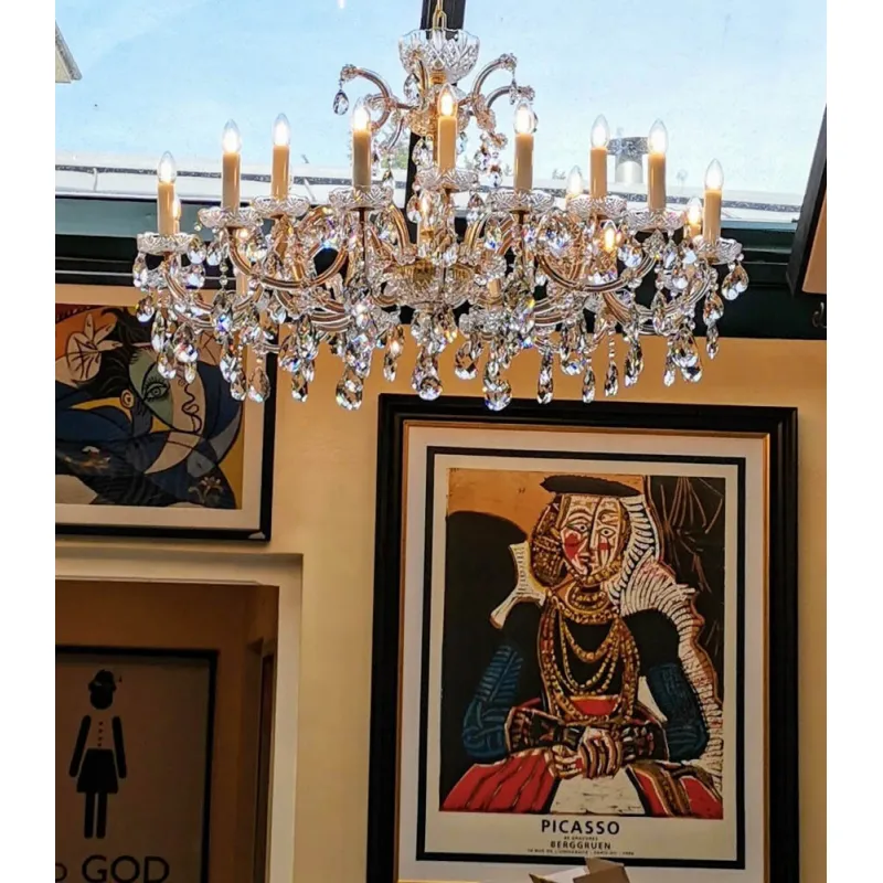 Candelabru Cristale, Maria Theresa, Bohemia, E14, L401004CE, Crystal