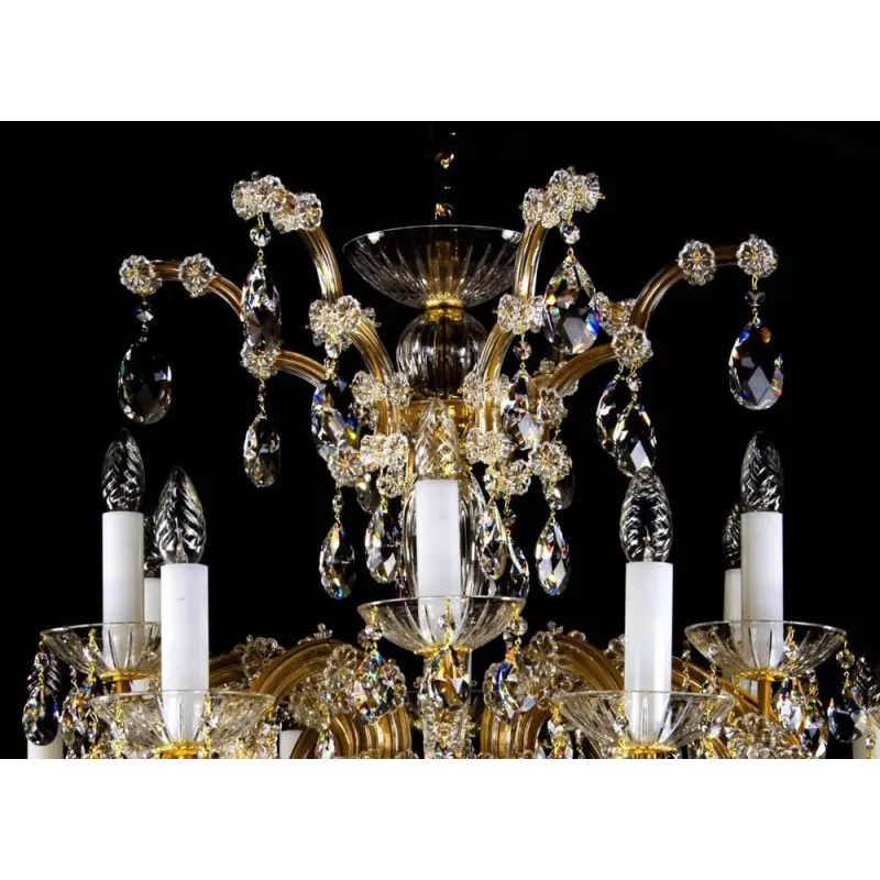 Candelabru Cristale, Maria Theresa, Bohemia, E14, L401017CE, Crystal