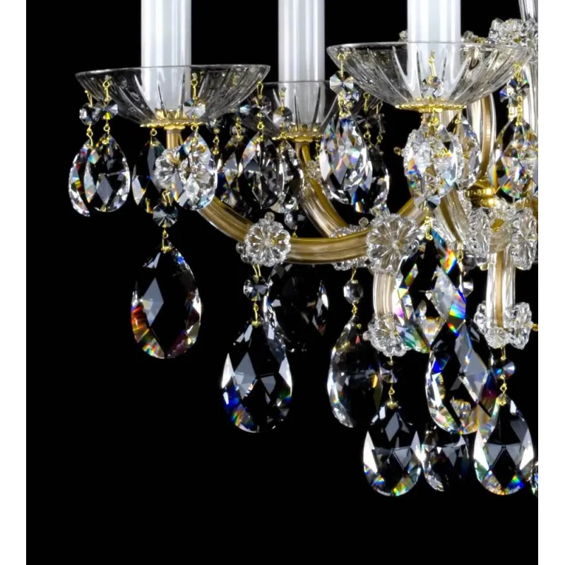 Candelabru Cristale, Maria Theresa, Bohemia, E14, L401018CE, Crystal