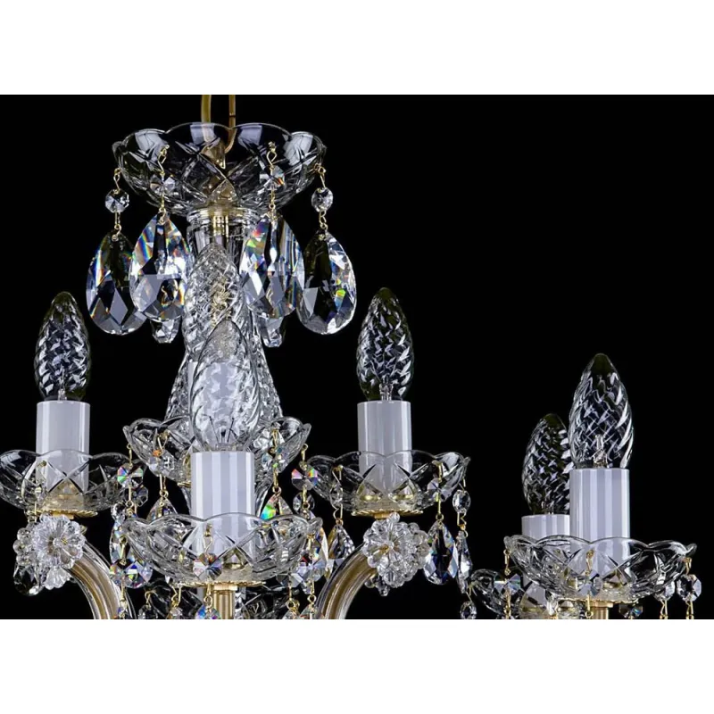Candelabru Cristale, Maria Theresa, Bohemia, E14, L401021CE, Crystal