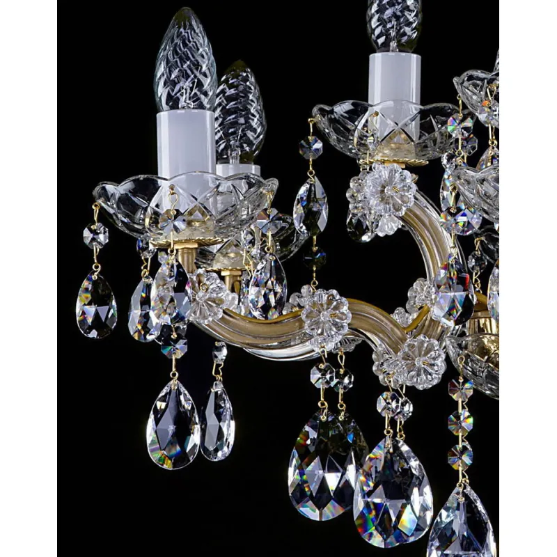 Candelabru Cristale, Maria Theresa, Bohemia, E14, L401021CE, Crystal