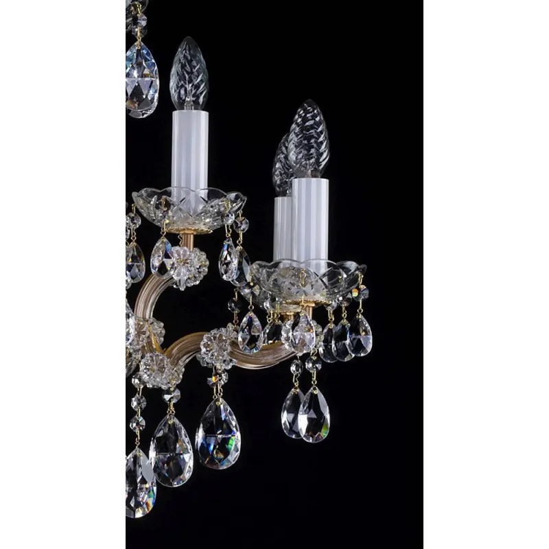 Candelabru Cristale, Maria Theresa, Bohemia, E14, L401021CE, Crystal