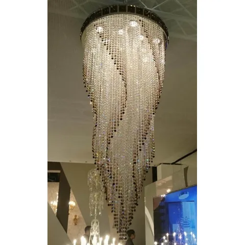 Candelabru Cristale, Spirala, Bohemia, G9, L401032CLN, Crystal