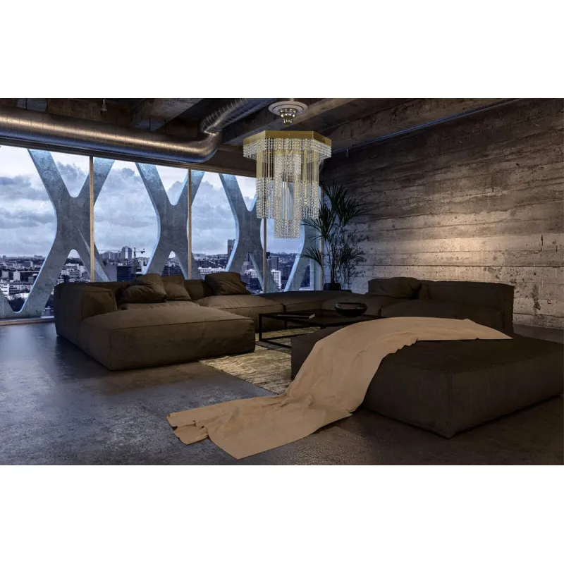 Candelabru Cristale, Spirala, Bohemia, G9, L401034CE, Crystal