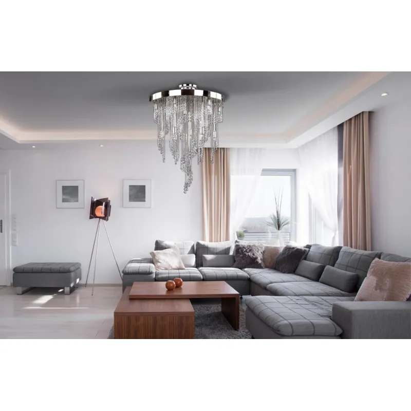 Candelabru Cristale, Spirala, Bohemia, G9, L401035CLN, Crystal