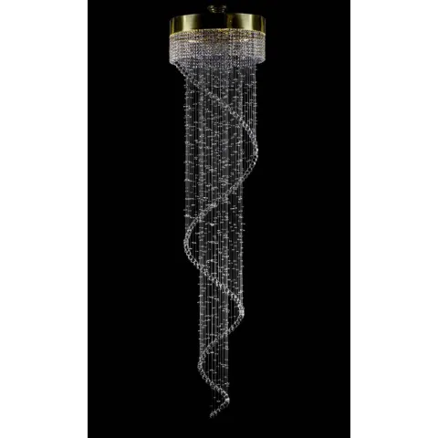 Candelabru Cristale, Spirala, Bohemia, GU10, L401048CLN, Crystal