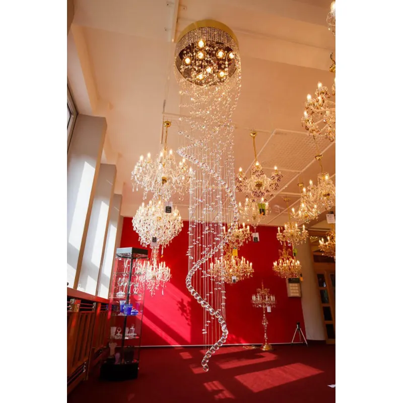 Candelabru Cristale, Spirala, Bohemia, GU10, L401048CLN, Crystal