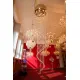 Candelabru Cristale, Spirala, Bohemia, GU10, L401048CLN, Crystal
