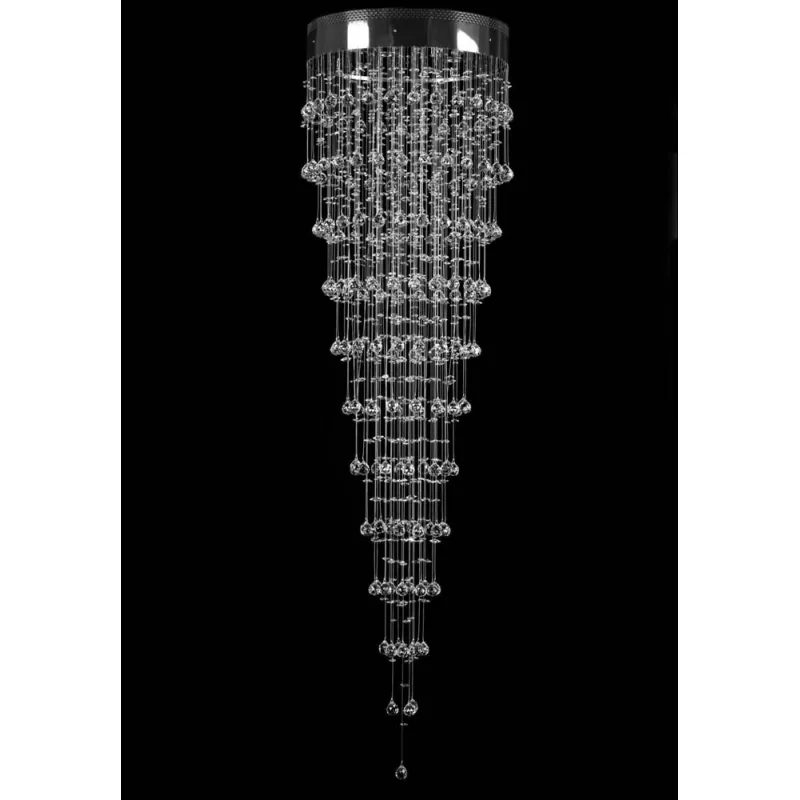 Candelabru Cristale, Spirala modern, Bohemia, G9, L401049CE, Crystal