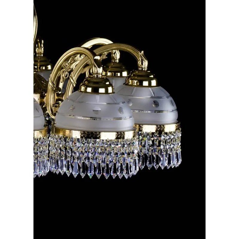 Candelabru Alama, Cristale, Bohemia, E27, LA010098CLN, Crystal