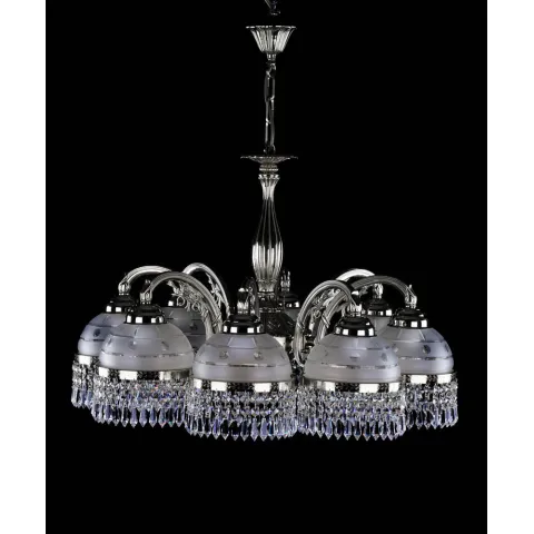 Candelabru Alama, Cristale, Bohemia, E27, LA010098CLN, Crystal