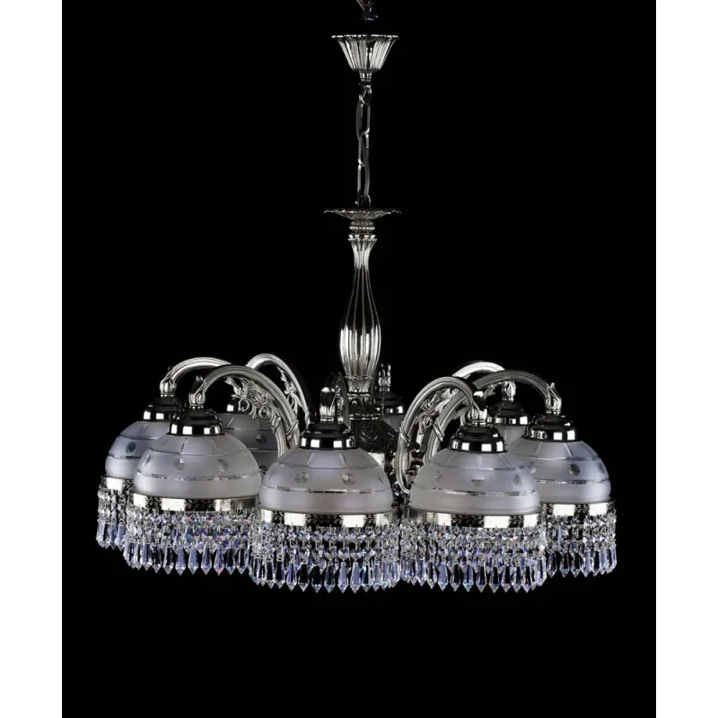 Candelabru Alama, Cristale, Bohemia, E27, LA010098CLN, Crystal