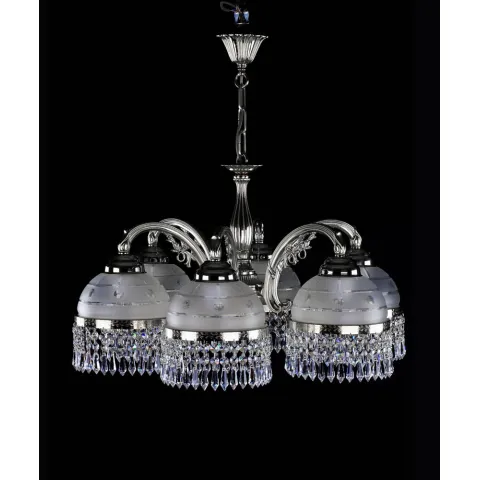 Candelabru Alama, Cristale, Bohemia, E27, LA010099CE, Crystal