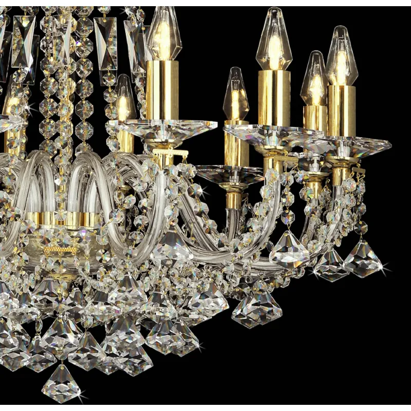 Candelabru Cristale, Bohemia, E14, LB01040501239P415S, Crystal