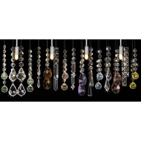 Candelabru Cristale, Modern, Bohemia, G9, LB0106080 07-86N-Color1, Crystal