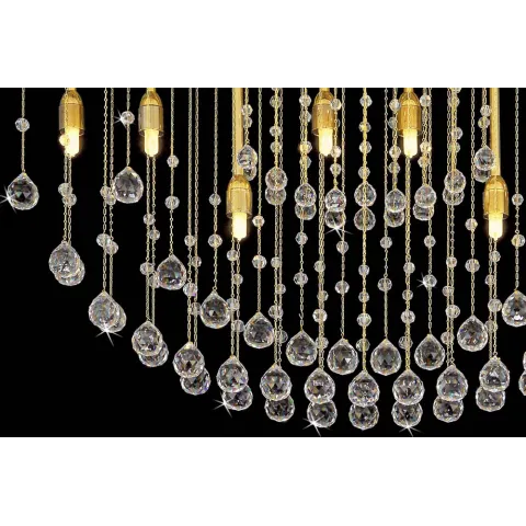 Candelabru Cristale, Modern, Bohemia, G9, LB010608008128N701, Crystal