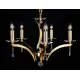 Candelabru Alama, Cristale, Bohemia, E14, LL010CH05, Crystal