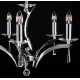 Candelabru Alama, Cristale, Bohemia, E14, LL010CH05, Crystal
