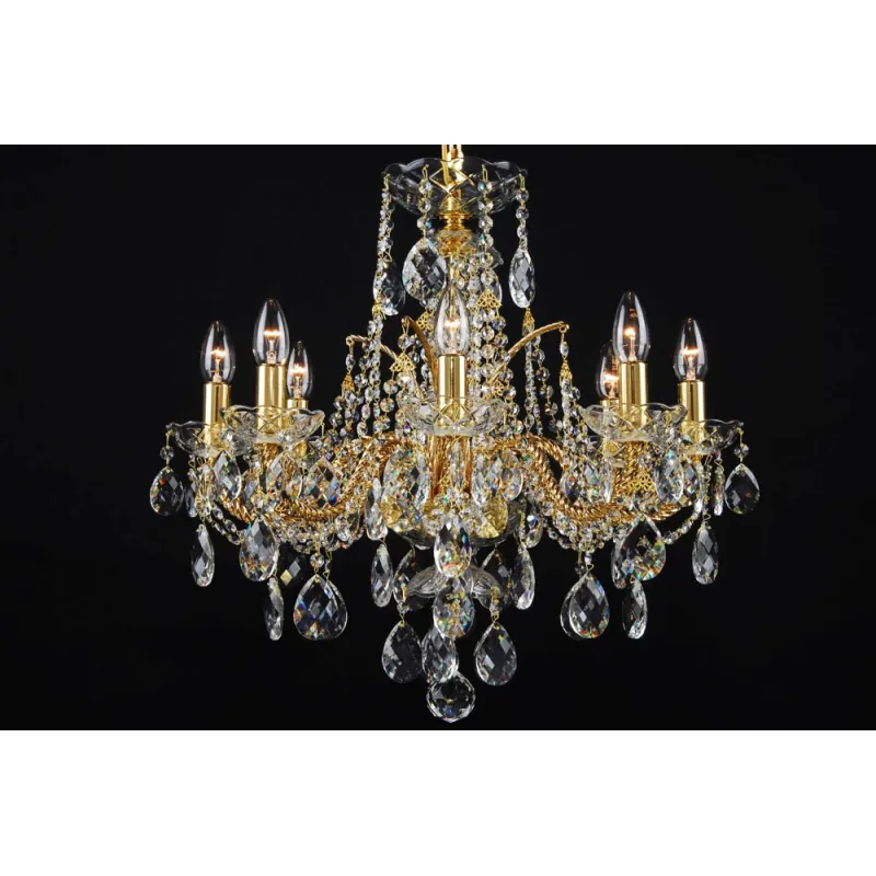Candelabru Cristale, Bohemia, E14, LL010CH08-COATED-CRYSTAL-D, Crystal