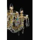 Candelabru Cristale, Bohemia, E14, LL010CH08-CRYSTAL-GOLD, Crystal
