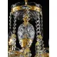 Candelabru Cristale, Bohemia, E14, LL010CH08-CRYSTAL-GOLD, Crystal