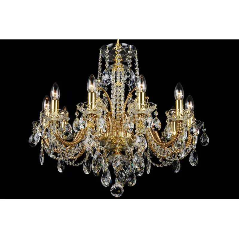 Candelabru Cristale, Bohemia, E14, LL010CH10-COATED-CRYSTAL-D, Crystal