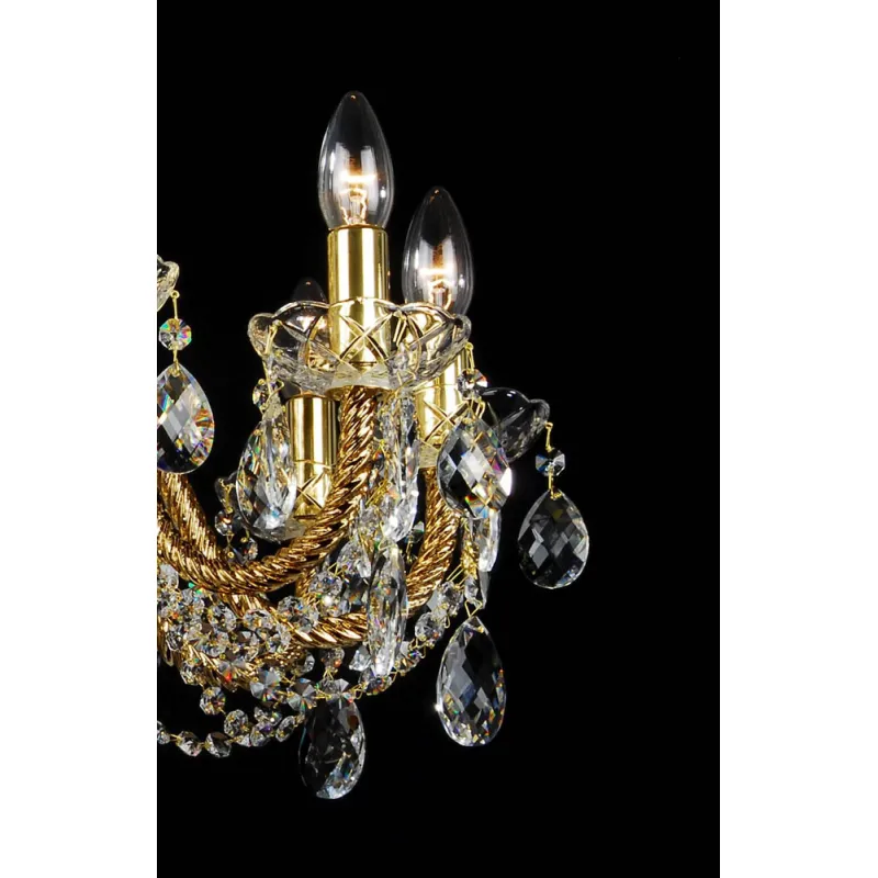 Candelabru Cristale, Bohemia, E14, LL010CH10-COATED-CRYSTAL-D, Crystal