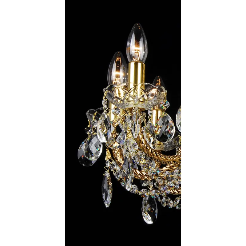 Candelabru Cristale, Bohemia, E14, LL010CH10-COATED-CRYSTAL-D, Crystal