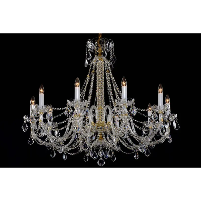 Candelabru Cristale, Bohemia, E14, LL010CH10-CRYSTAL-XL, Crystal