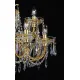Candelabru Cristale, Bohemia, E14, LL010CH12-CRYSTAL-GOLD, Crystal