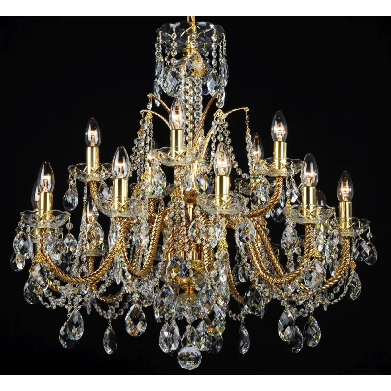 Candelabru Cristale, Bohemia, E14, LL010CH15-COATED-CRYSTAL-D, Crystal
