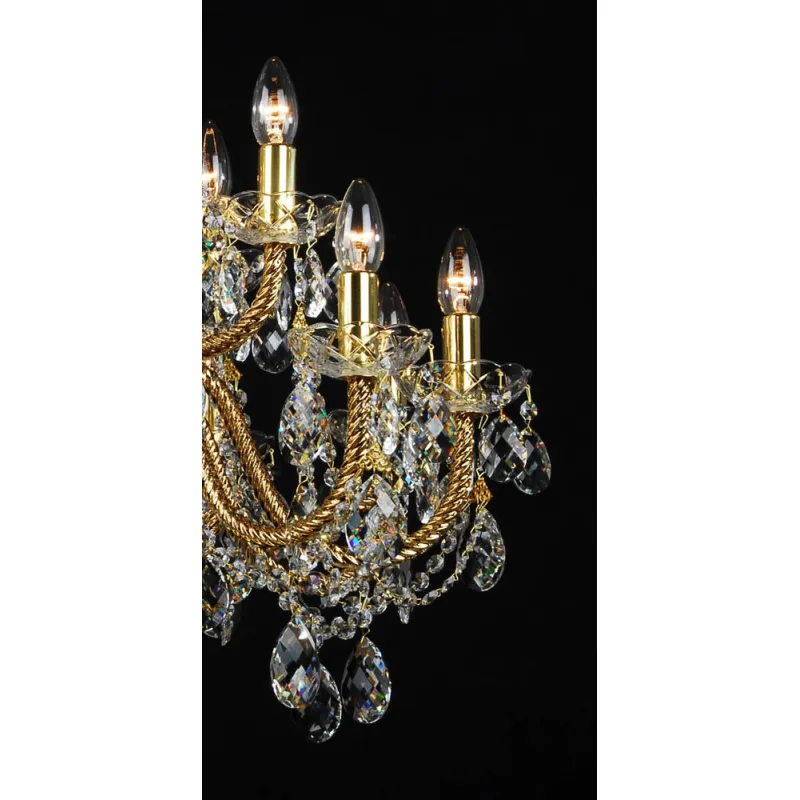 Candelabru Cristale, Bohemia, E14, LL010CH15-COATED-CRYSTAL-D, Crystal