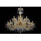 Candelabru Cristale, Bohemia, E14, LL010CH18-CRYSTAL-GOLD, Crystal
