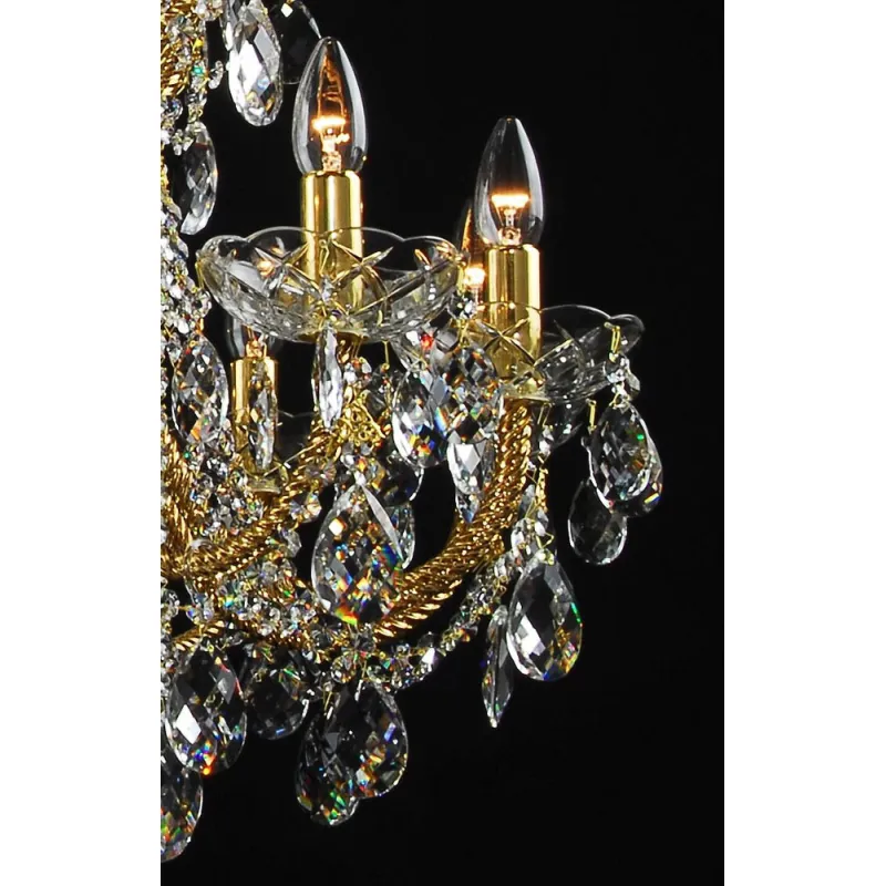 Candelabru Cristale, Bohemia, E14, LL010CH24-COATED-CRYSTAL-D, Crystal