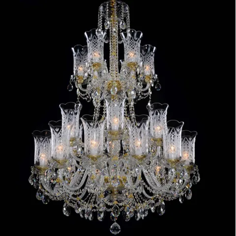 Candelabru Cristale, Bohemia, E14, LL010CH24-CRYSTAL-DT, Crystal