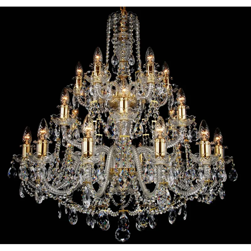 Candelabru Cristale, Bohemia, E14, LL010CH24DG, Crystal