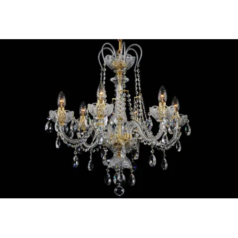 Candelabru Cristale, Sticla, Bohemia, E14, LL010CH6 OLA, Crystal