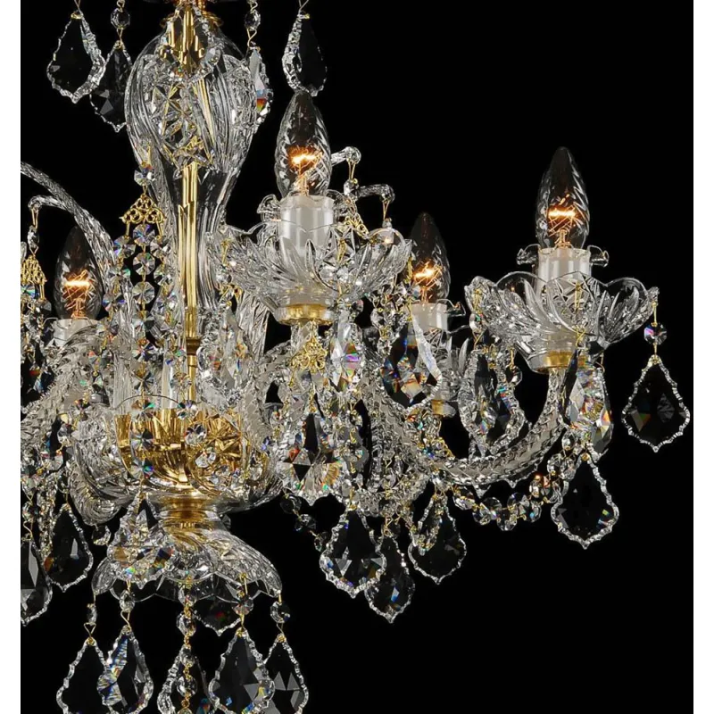 Candelabru Cristale, Bohemia, E14, LU010CH6SW, Crystal
