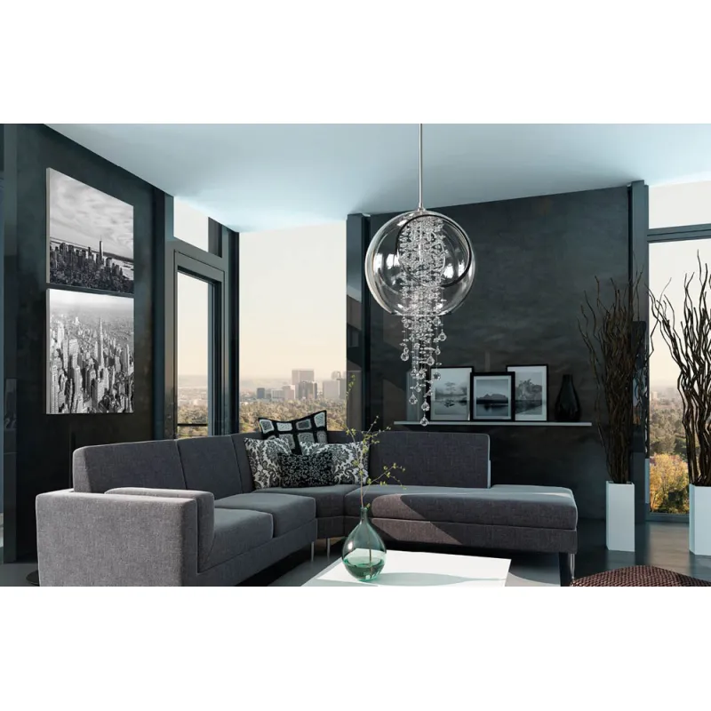 Plafoniera Cristale, Modern, Bohemia, E27, LV010011C, Crystal