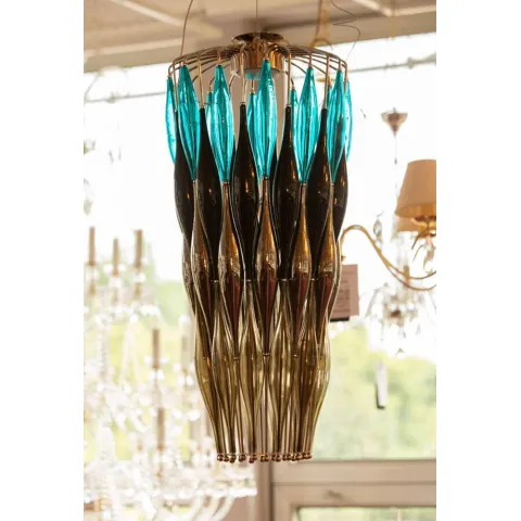 Pendul Cristale, Bohemia, LED, LV010035LB blue, Crystal