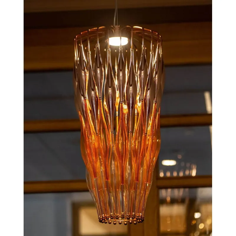 Pendul Cristale orange, Bohemia, LED, LV010035LB orange, Crystal