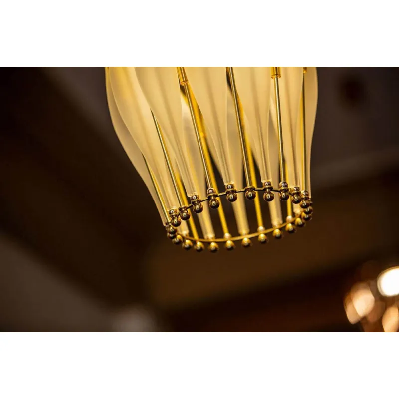 Pendul Cristale, Bohemia, LED, LV010035LB yellow, Crystal